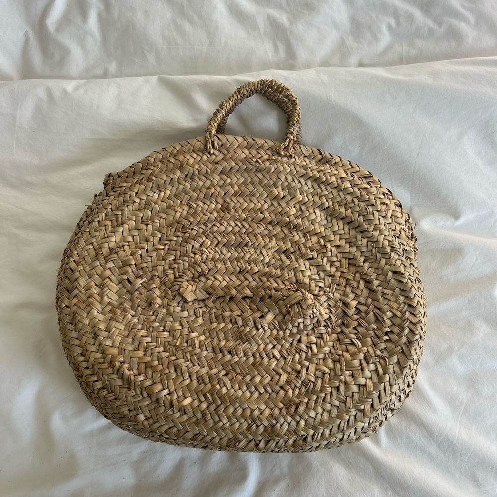 Handmade Moroccan oval basket purse